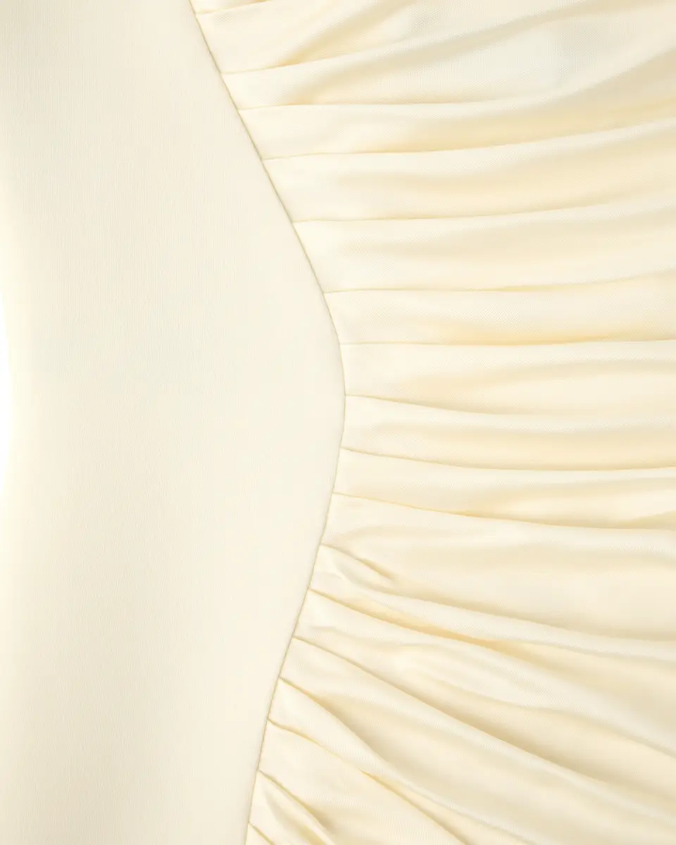 Versace Envers-Satin Crêpe Draped Mini Dress | Thumbnail 2