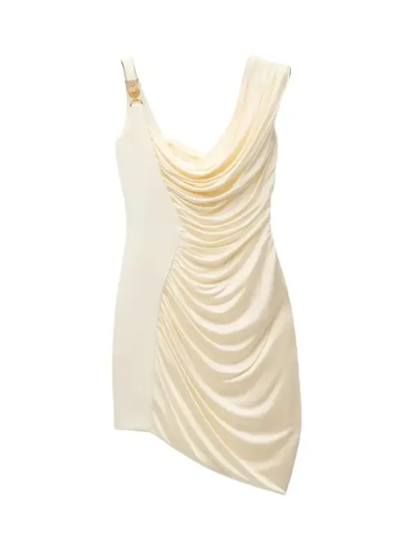 Envers-Satin Crêpe Draped Mini Dress Envers-Satin Crêpe Draped Mini Dress