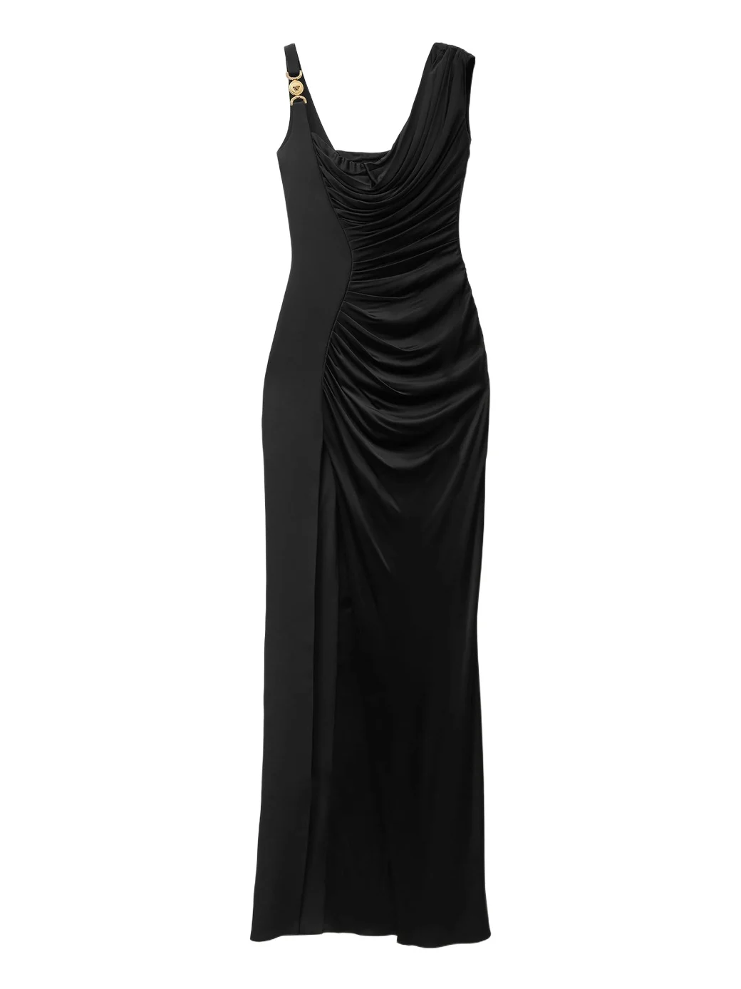 Versace Viscose Liquid Jersey Draped Gown