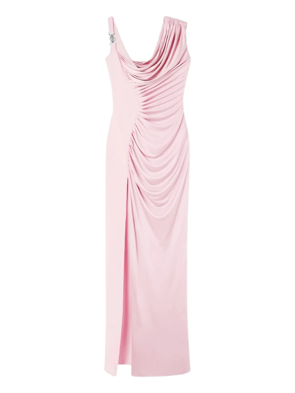 Versace Viscose Liquid Jersey Draped Gown