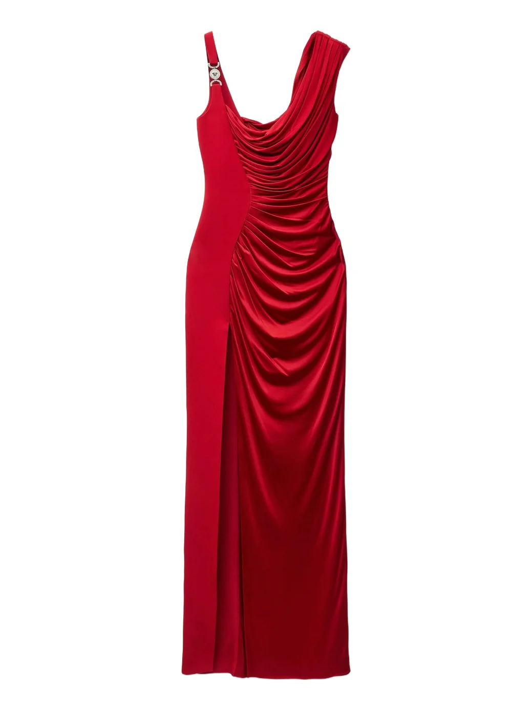 Versace Viscose Liquid Jersey Draped Gown