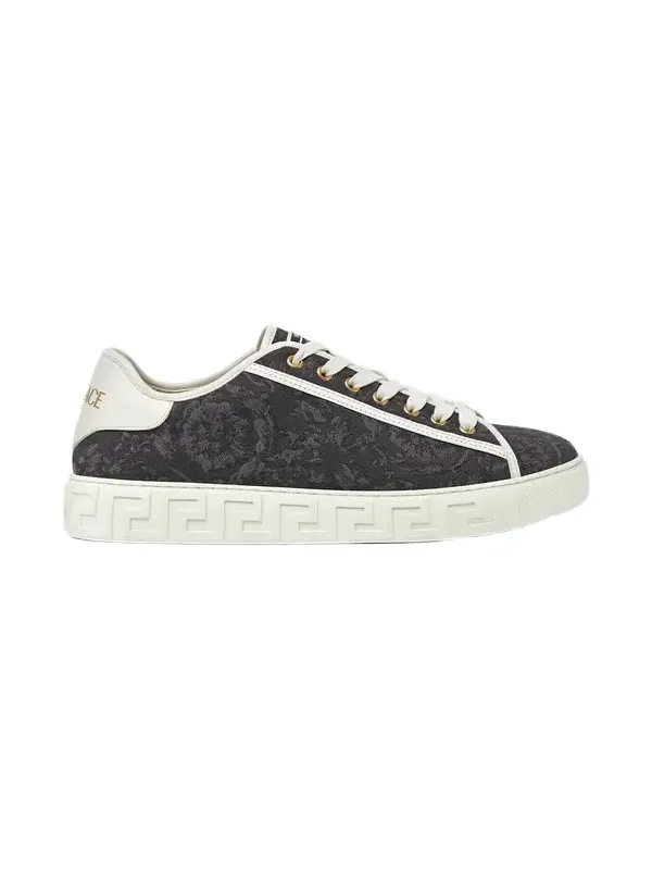 Versace Greca Jacquard Canvas Sneakers