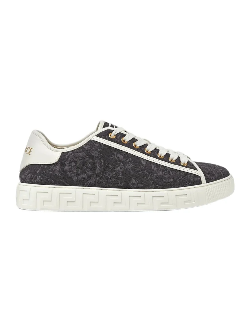 Versace Greca Jacquard Canvas Sneakers