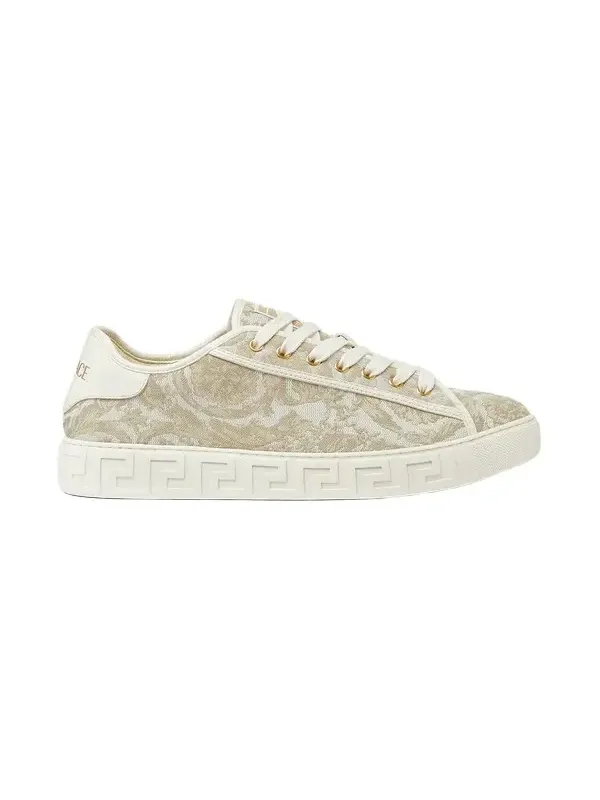 Versace Greca Jacquard Canvas Sneakers