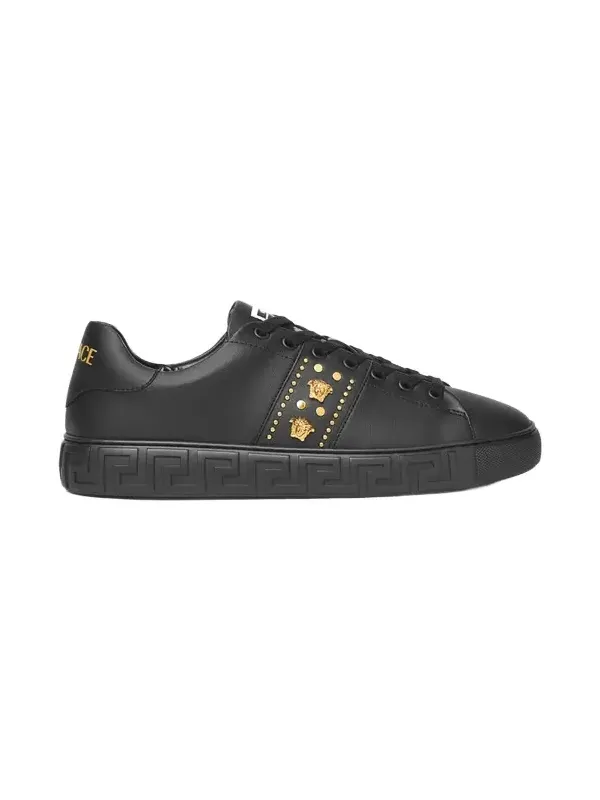 Versace Greca Embellished Nylon Sneakers