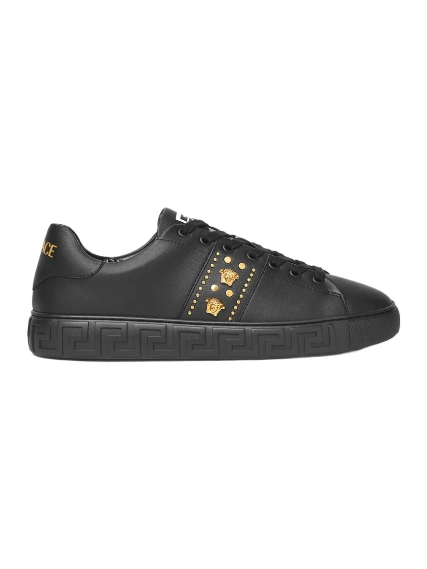 Versace Greca Embellished Nylon Sneakers