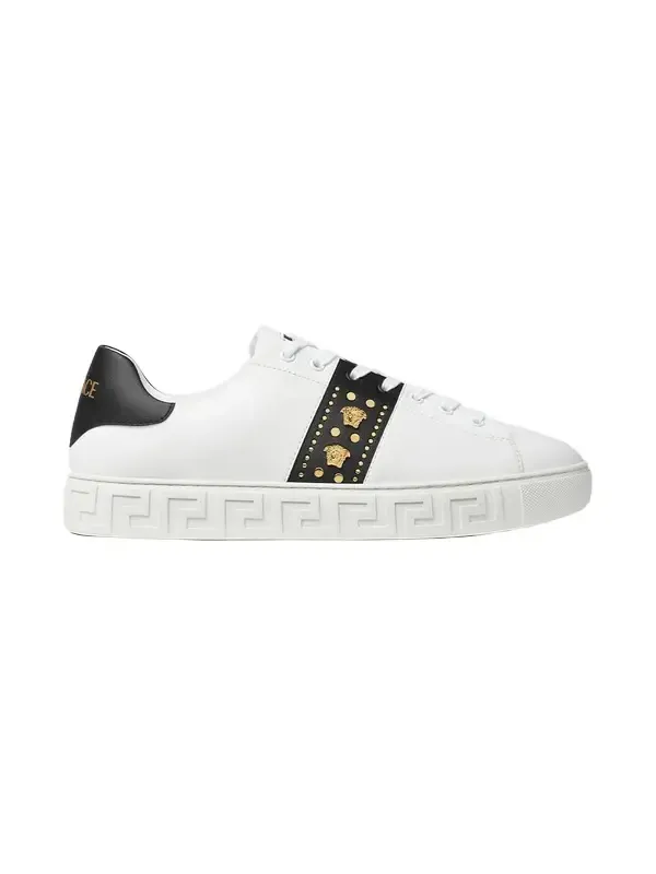 Versace Greca Embellished Nylon Sneakers