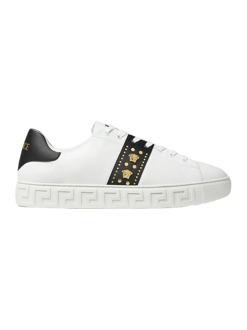 Versace Greca Embellished Nylon Sneakers