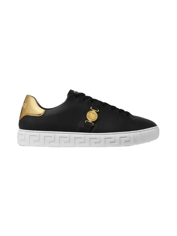 Greca Leather Sneakers Greca Leather Sneakers
