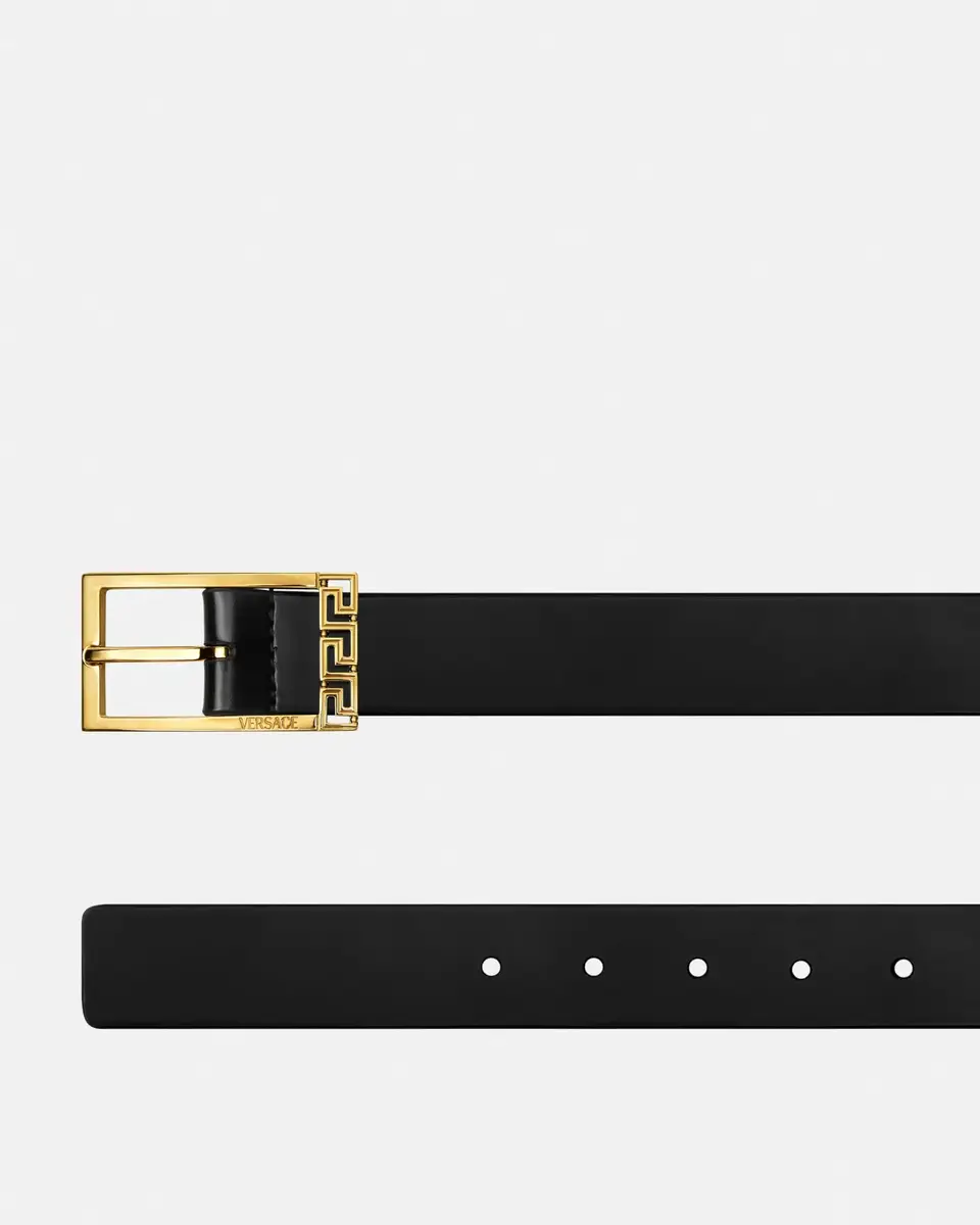 Versace Greca Leather Belt 1.2" | Thumbnail 2 Versace Greca Leather Belt 1.2" | Thumbnail 2