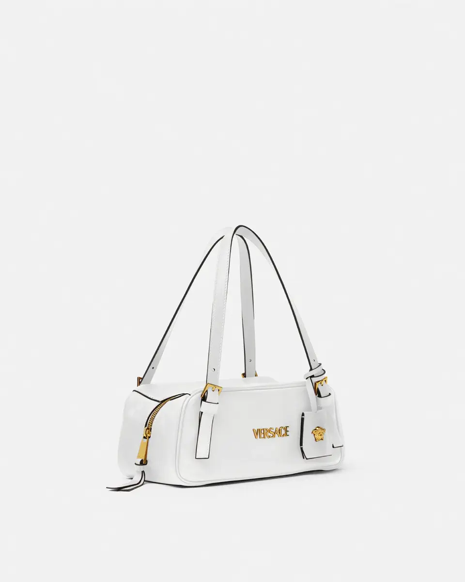 Versace Versace Tag Nappa Bowling Bag | Thumbnail 2 Versace Versace Tag Nappa Bowling Bag | Thumbnail 2