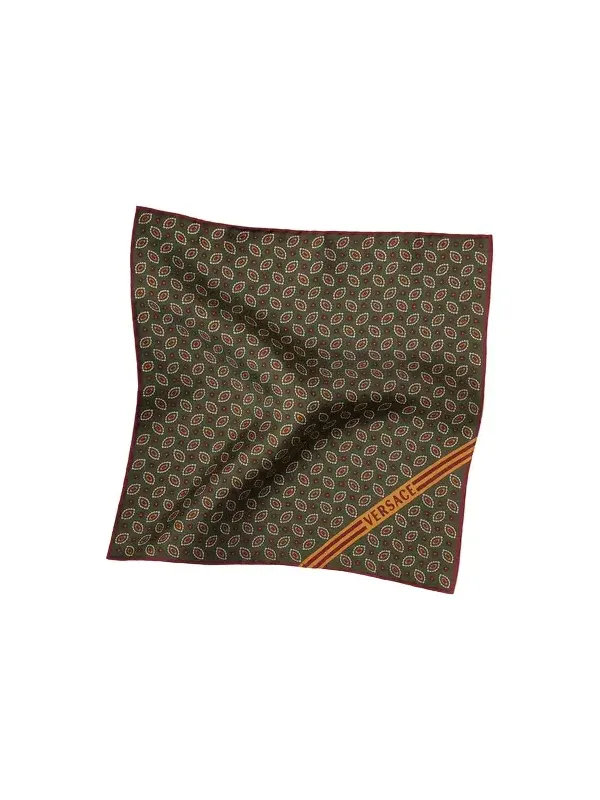 Printed Silk Twill Pocket Square