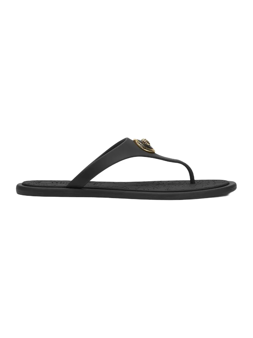 Versace Alia Rubber Flat Sandals