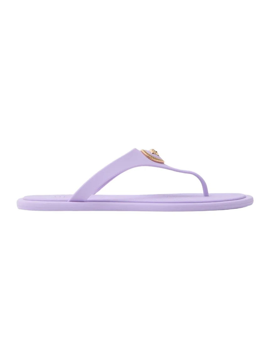 Versace Alia Rubber Flat Sandals