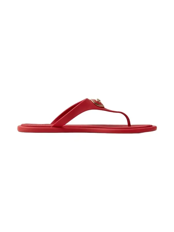 Versace Alia Rubber Flat Sandals