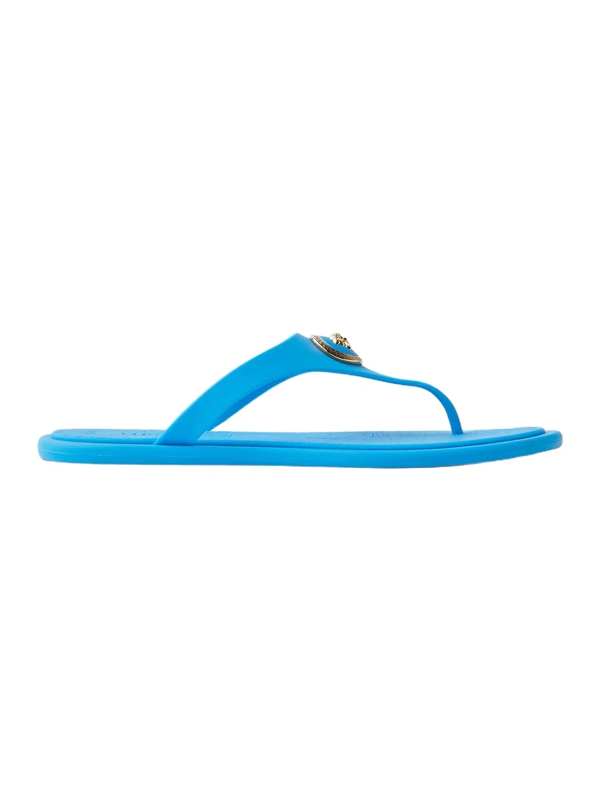 Versace Alia Rubber Flat Sandals