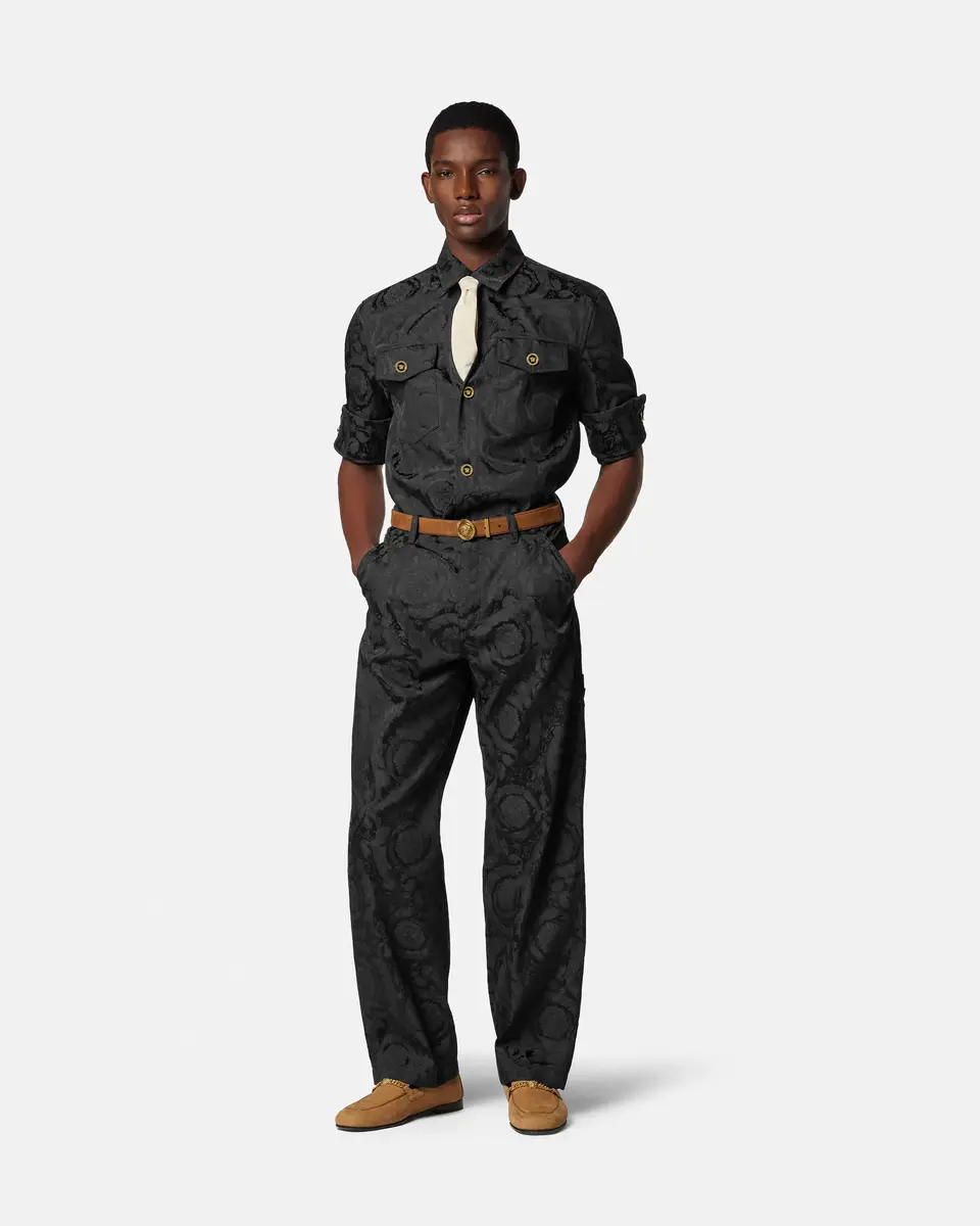 Versace Jacquard Cotton Overshirt | Thumbnail 2 Versace Jacquard Cotton Overshirt | Thumbnail 2