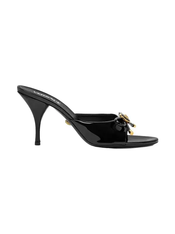 Opera Bow Patent Mules 85 mm