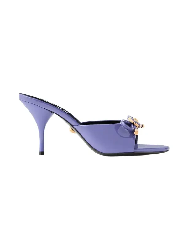 Opera Bow Patent Mules 85 mm