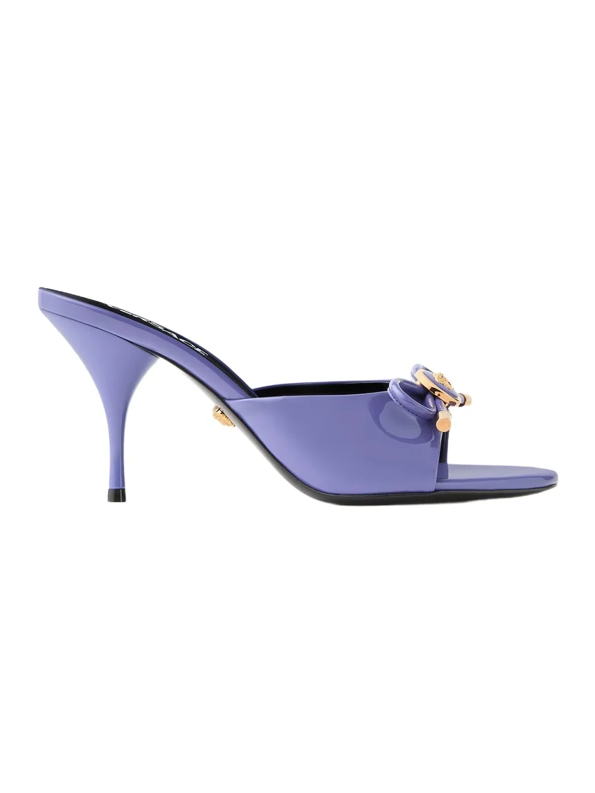 Opera Bow Patent Mules 85 mm