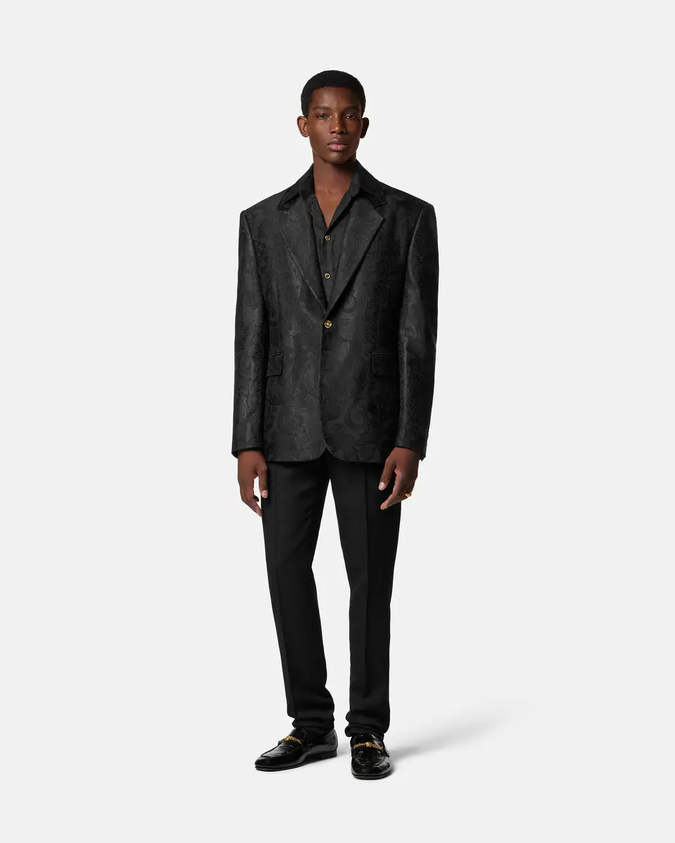 Versace Jacquard Cotton-Poplin Shirt | Thumbnail 2