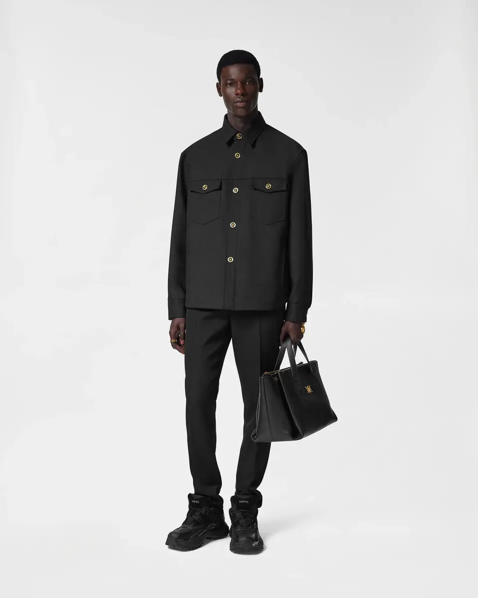 Versace Cavalry Wool Overshirt | Thumbnail 2 Versace Cavalry Wool Overshirt | Thumbnail 2