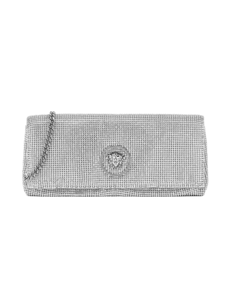 Versace La Medusa Metal Mesh Clutch