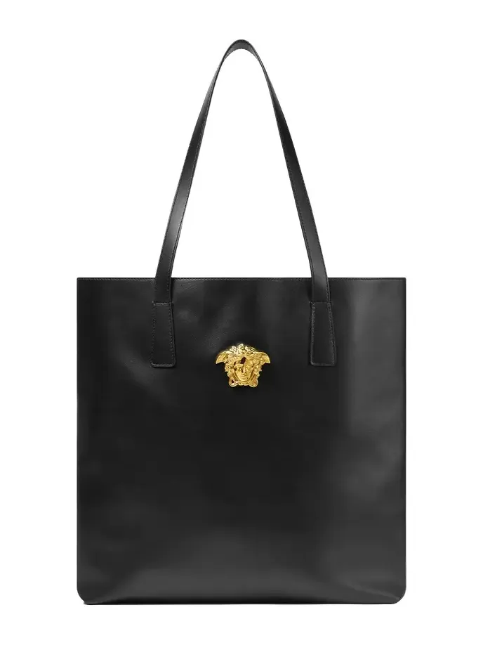 Versace La Medusa Leather Tote