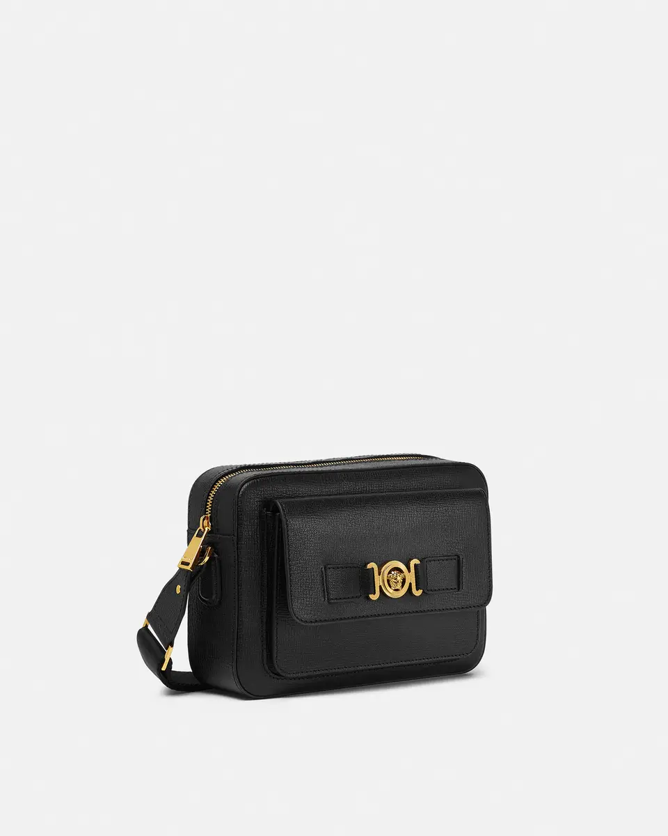 Versace Medusa Biggie Leather Messenger Bag | Thumbnail 2 Versace Medusa Biggie Leather Messenger Bag | Thumbnail 2