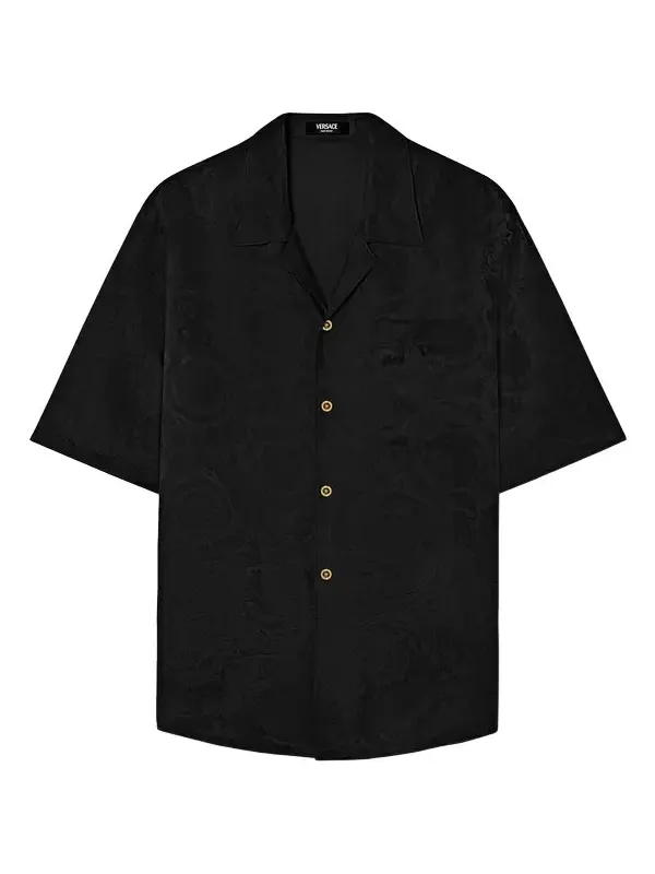 Versace Jacquard Cotton-Poplin Shirt