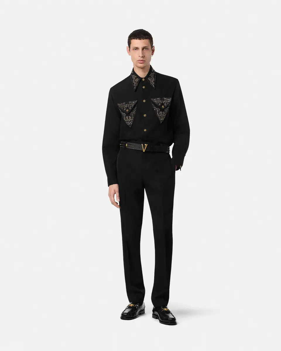 Versace Wool Formal Pants | Thumbnail 2 Versace Wool Formal Pants | Thumbnail 2