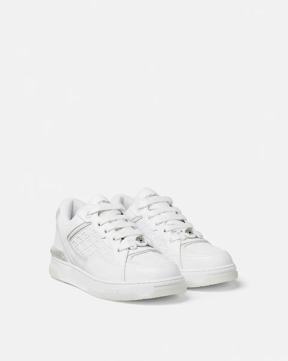 Versace Biggie Basket Leather Sneakers | Thumbnail 2 Versace Biggie Basket Leather Sneakers | Thumbnail 2