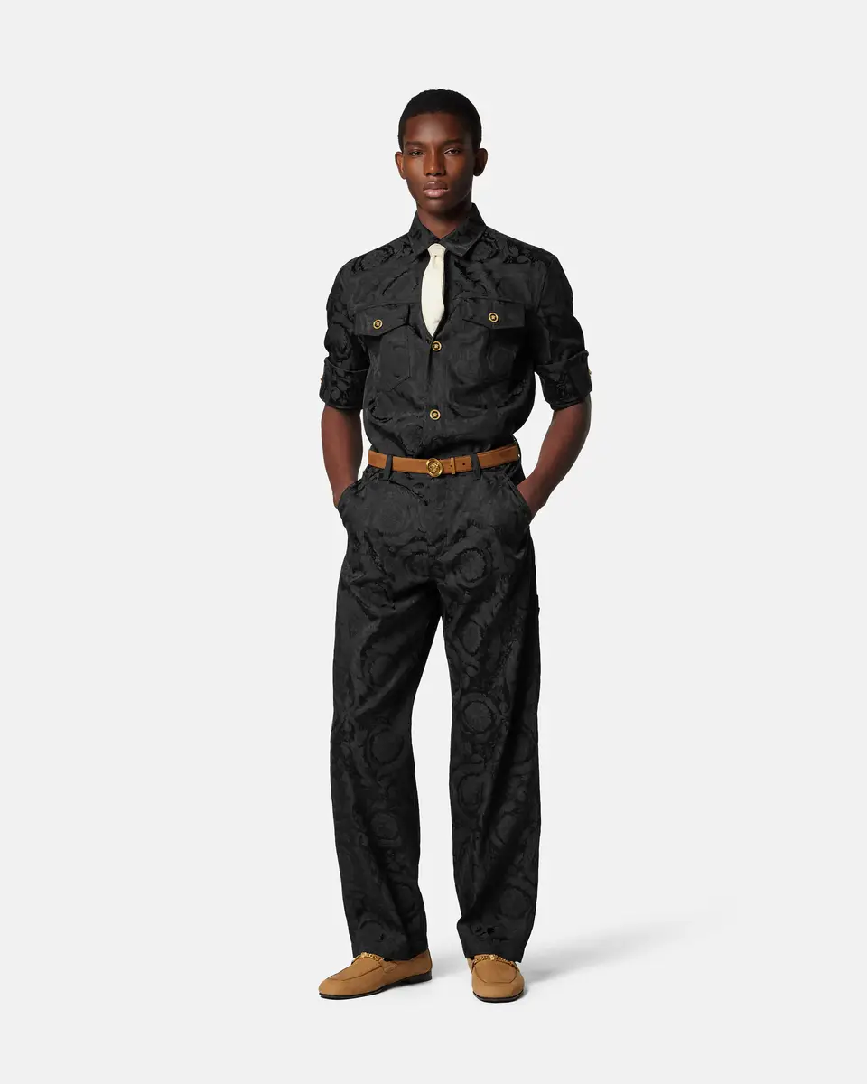 Versace Jacquard Cotton Carpenter Pants | Thumbnail 2
