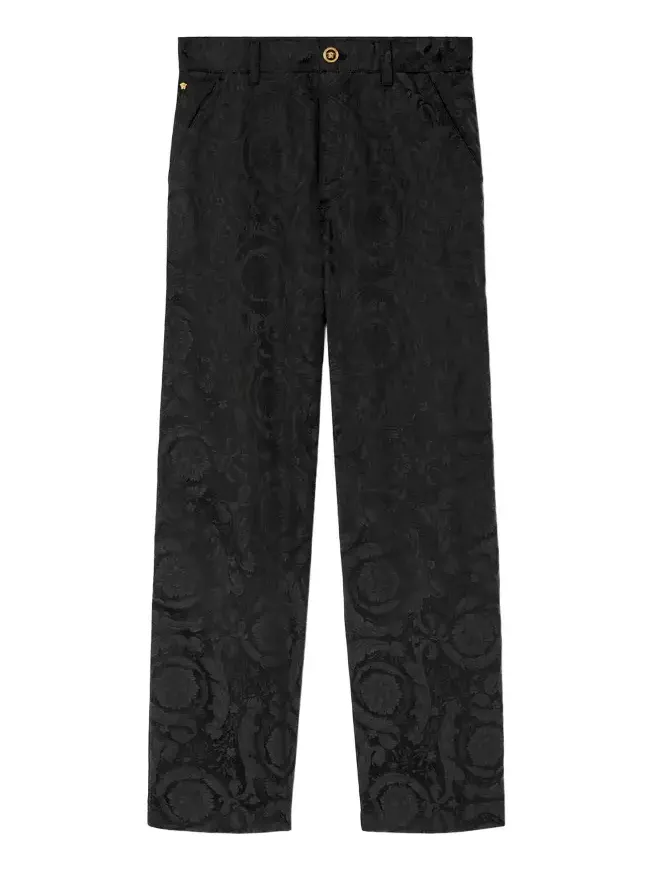 Versace Jacquard Cotton Carpenter Pants