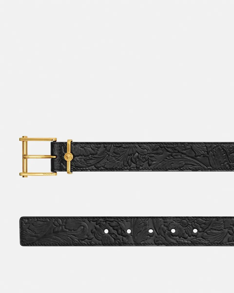 Versace Barocco Leather Belt 1.2" | Thumbnail 2 Versace Barocco Leather Belt 1.2" | Thumbnail 2