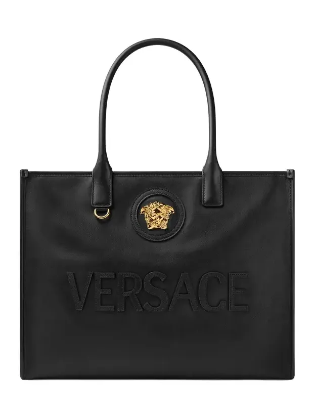 Versace La Medusa Large Leather Tote
