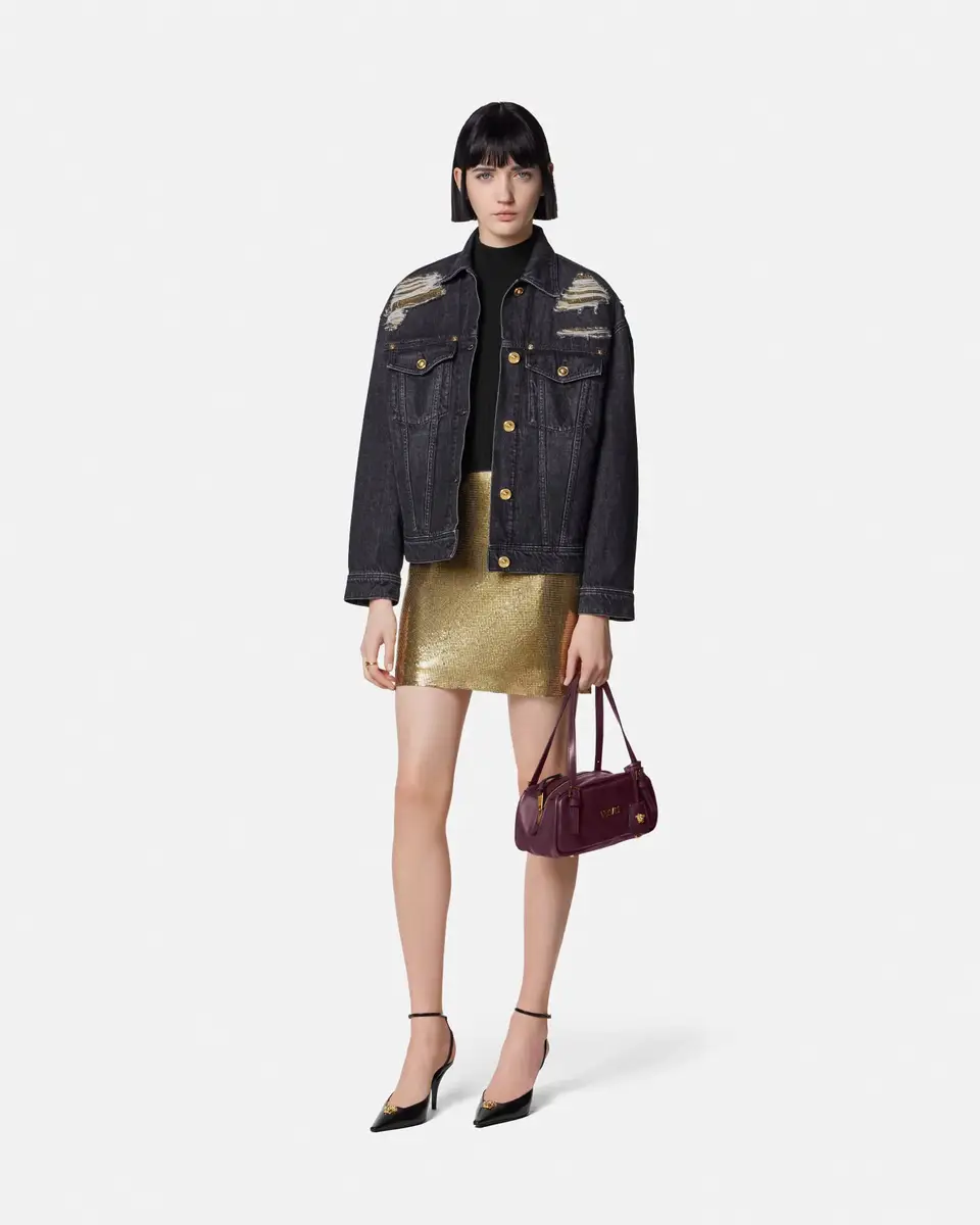 Versace Metal Mesh Mini Skirt | Thumbnail 2