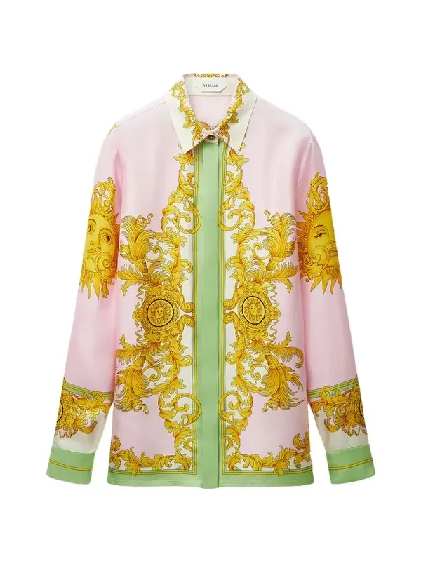 Printed Silk Twill Shirt Printed Silk Twill Shirt