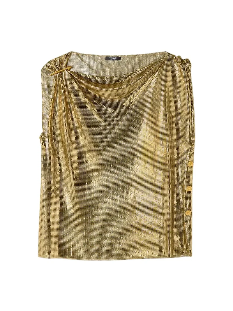Versace Metal Mesh Top