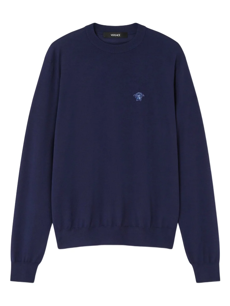 Versace Wool-Blend Knit Sweater