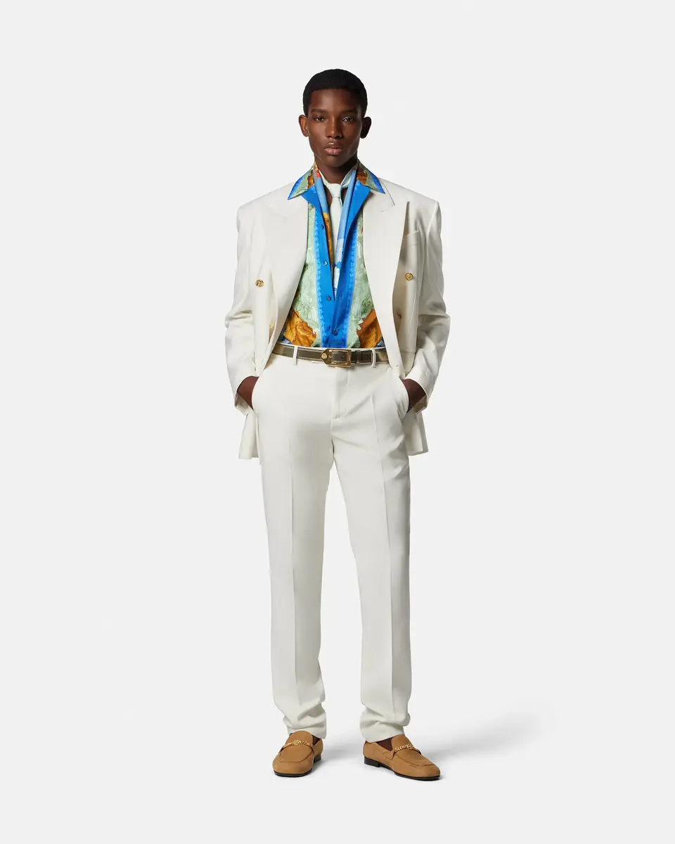 Versace Wool Double-Breasted Blazer | Thumbnail 2 Versace Wool Double-Breasted Blazer | Thumbnail 2