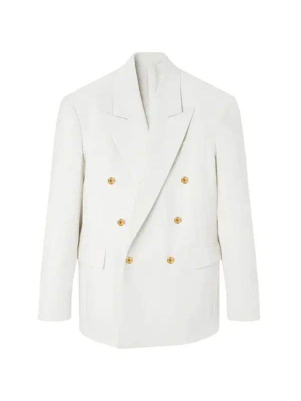 Versace Wool Double-Breasted Blazer