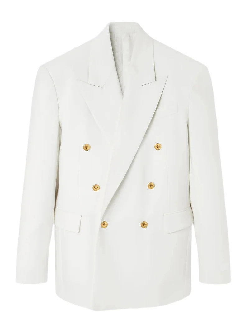 Versace Wool Double-Breasted Blazer