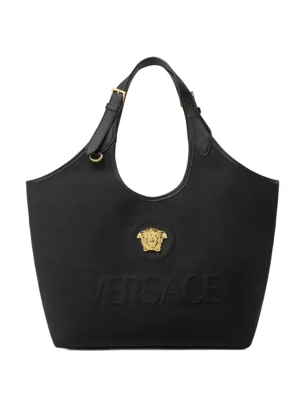 Versace La Medusa Canvas Tote