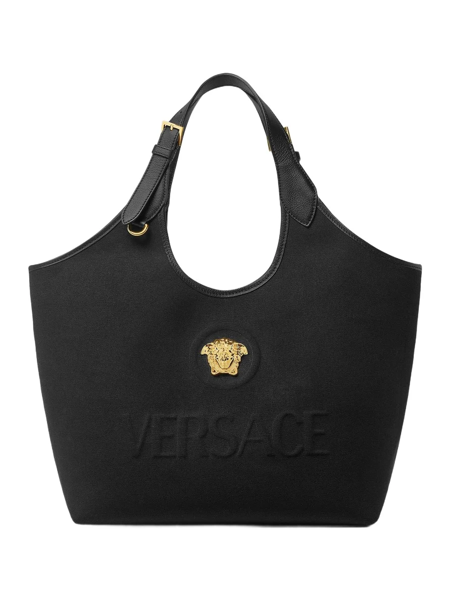 Versace La Medusa Canvas Tote