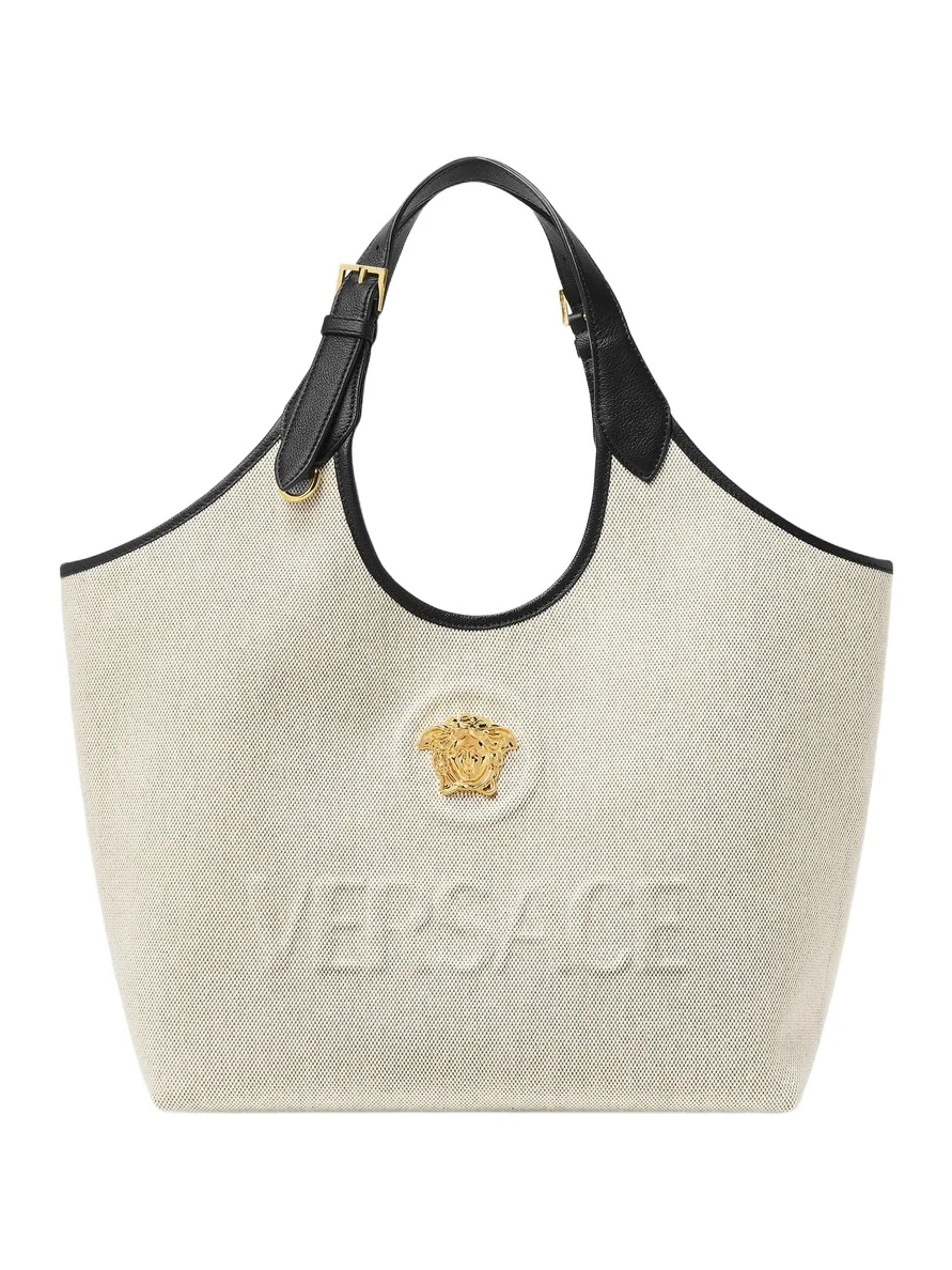 Versace La Medusa Canvas Tote