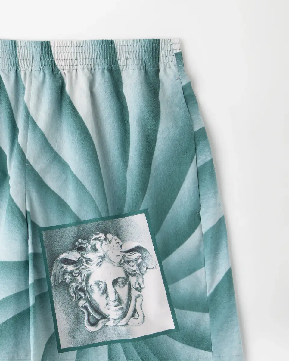 Versace Printed Cotton Shorts | Thumbnail 2 Versace Printed Cotton Shorts | Thumbnail 2