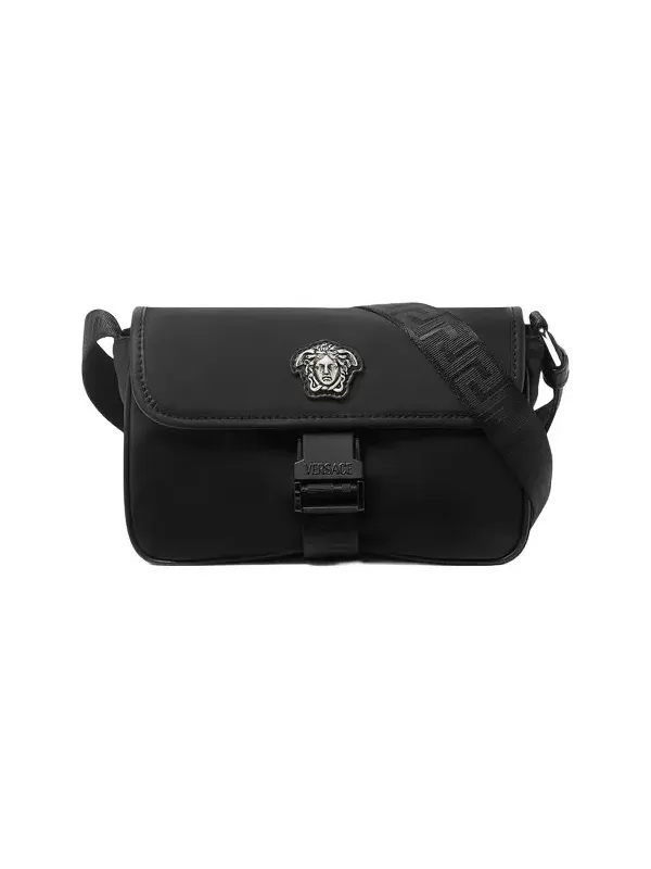 Versace La Medusa Nylon Mini Messenger Bag