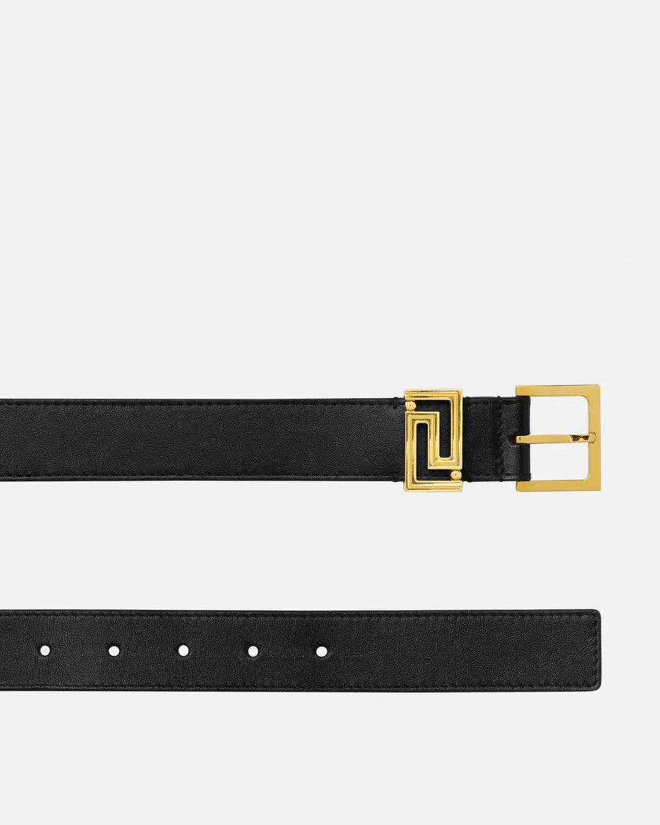 Versace Greca Goddess Leather Belt 3 cm | Thumbnail 2 Versace Greca Goddess Leather Belt 3 cm | Thumbnail 2