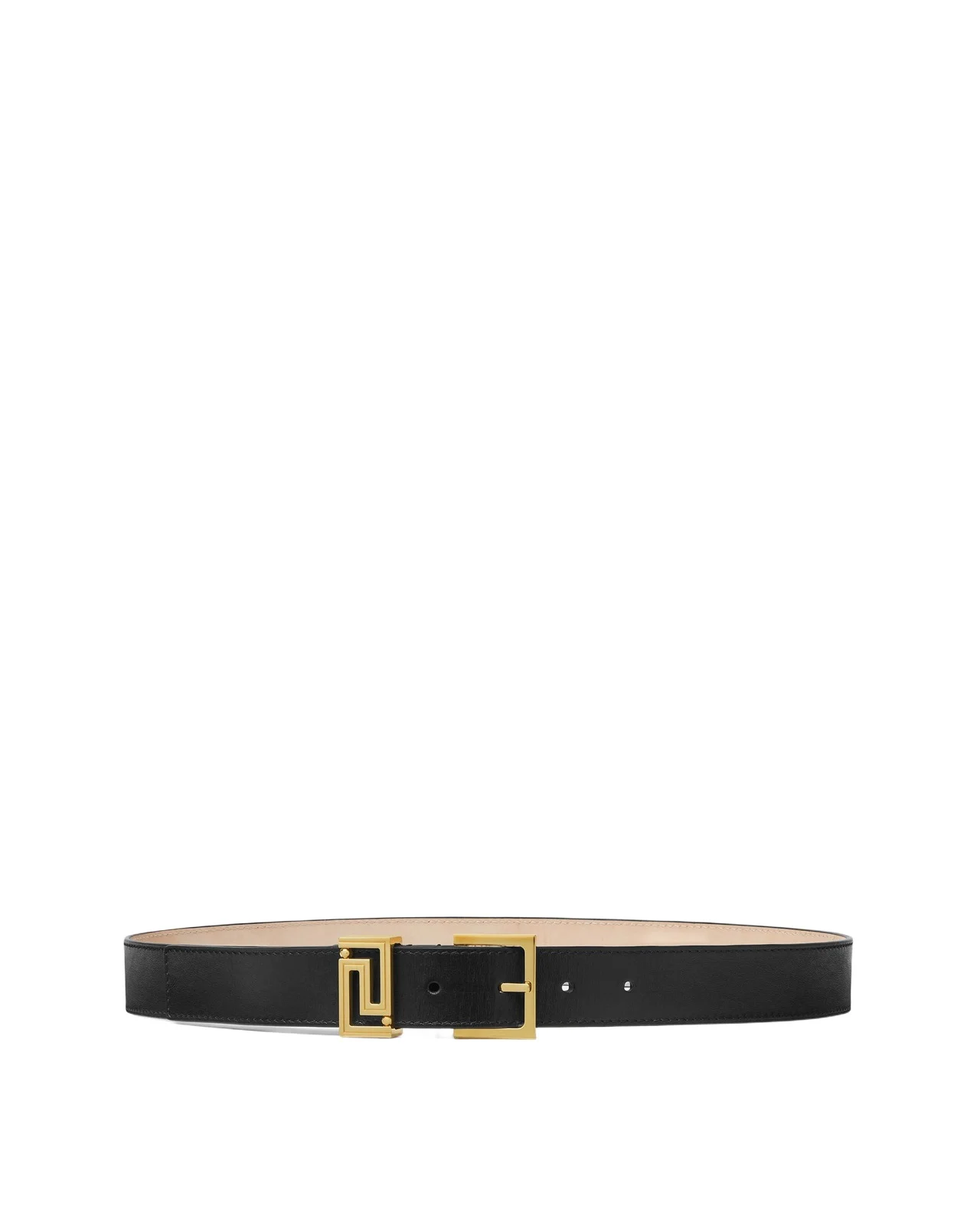 Greca Goddess Leather Belt 3 cm